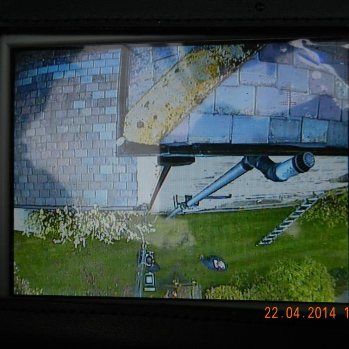 Roof and gutter inspections using our remote camera on a telescopic pole. This camera system links to a ground monitor allowing us to view live footage at height with a total reach of 12 vertical meters. &nbsp;Our telescopic camera can record both still images and video footage on our portable DVR.