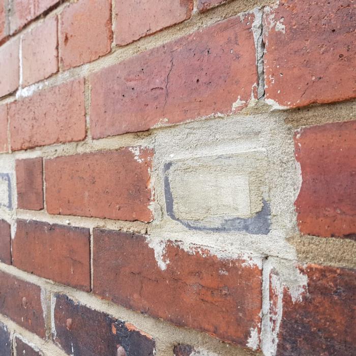 Looks like this home owner changed their mind after investing in the Dutch Schrijver damp proofing system. A product marketed as a 